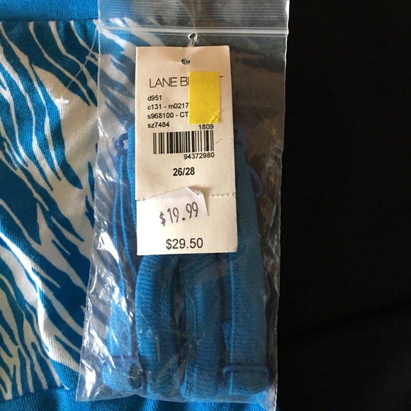 Blue zebra print top - Picture 2 of 2